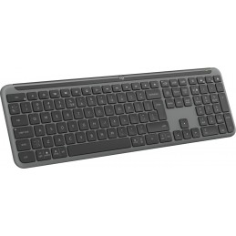 Logitech K950 Signature Slim клавиатура Офисная РЧ беспроводной + Bluetooth QWERTY Международный американский стандарт Графит