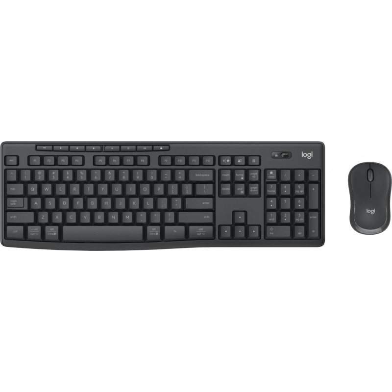 Logitech MK370 Combo for Business tastatūra Pele iekļauta Birojs RF bezvadu sakari + Bluetooth QWERTY Ziemeļvalstu Grafīts