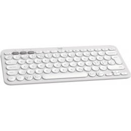 Logitech Pebble Keys 2 K380s tastatūra Universāls RF bezvadu sakari + Bluetooth QWERTY Dāņu, Somu, Norvēģu, Zviedru Balts