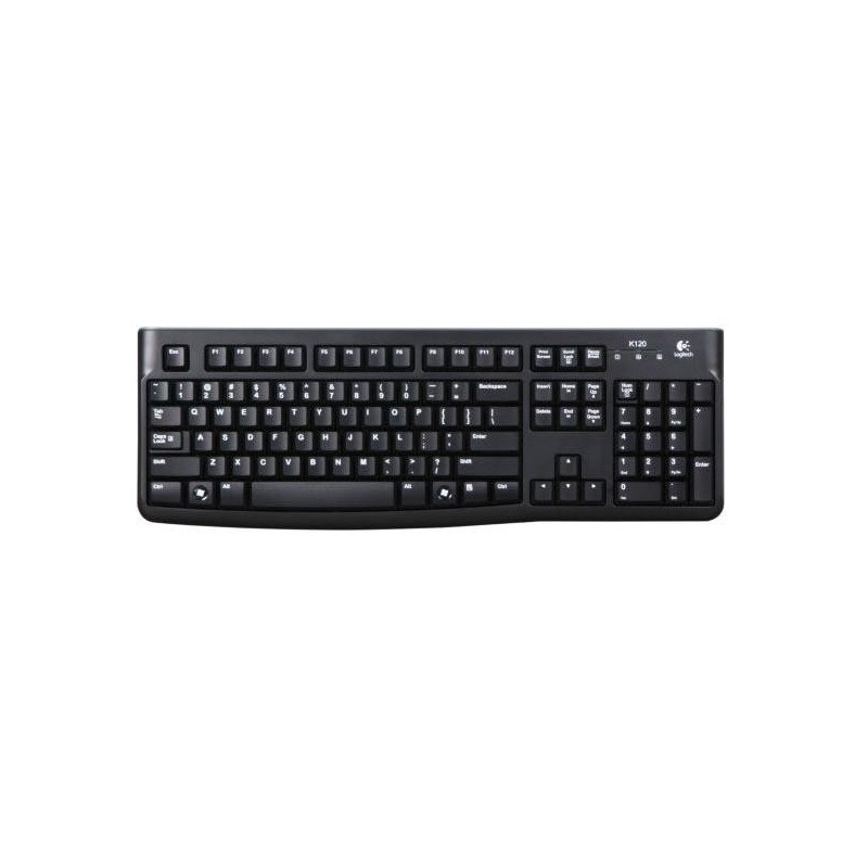 Logitech Keyboard K120 for Business клавиатура USB Северные страны Черный