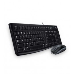 Logitech Desktop MK120 клавиатура Мышь входит в комплектацию USB QWERTY Северные страны Черный