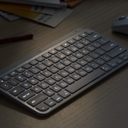 Logitech Mx Keys Mini For Business tastatūra Birojs RF bezvadu sakari + Bluetooth QWERTY Angļu Grafīts