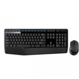 Logitech Wireless Combo MK345 tastatūra Pele iekļauta Universāls USB QWERTY US International Melns