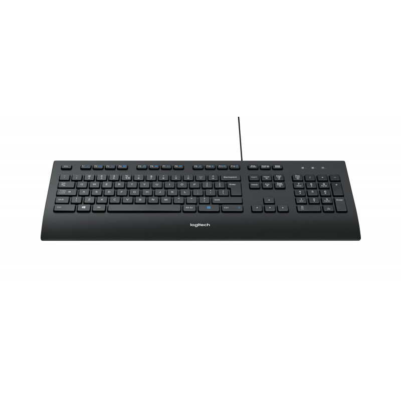 Logitech K280E Pro f  Business клавиатура Офисная USB QWERTY Международный американский стандарт Черный