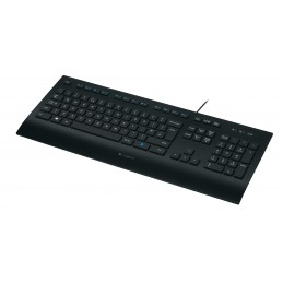 Logitech K280E Pro f  Business клавиатура Офисная USB QWERTY Международный американский стандарт Черный