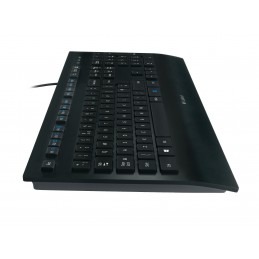 Logitech K280E Pro f  Business клавиатура Офисная USB QWERTY Международный американский стандарт Черный