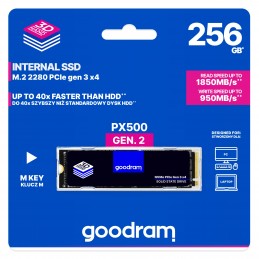 Goodram PX500 Gen.2 256 GB M.2 PCI Express 3.0 NVMe 3D NAND