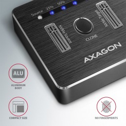 Axagon ADSA-M2C HDD SSD dokstacija USB 3.2 Gen 2 (3.1 Gen 2) Type-C