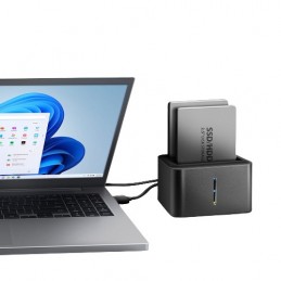 Axagon ADSA-D25 док-станция для накопителей USB 3.2 Gen 1 (3.1 Gen 1) Type micro-B Черный