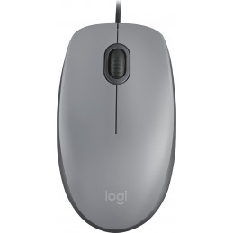 Logitech M110 компьютерная мышь Офисная Для обеих рук USB тип-A Оптический 1000 DPI