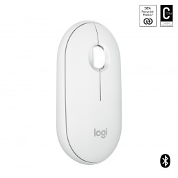 Logitech Pebble 2 M350s pele Ceļošanai Abām rokām RF bezvadu sakari + Bluetooth Optisks 4000 DPI