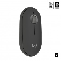 Logitech Pebble 2 M350s pele Ceļošanai Abām rokām RF bezvadu sakari + Bluetooth Optisks 4000 DPI