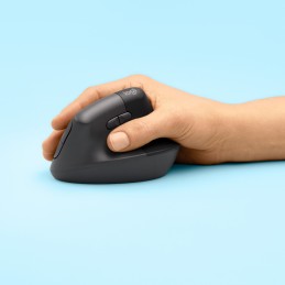 Logitech Lift pele Birojs Labā roka RF bezvadu sakari + Bluetooth Optisks 4000 DPI