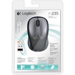 Logitech M235 компьютерная мышь Офисная Для обеих рук Беспроводной RF Оптический 1000 DPI