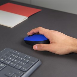 Logitech M171 Blue-K компьютерная мышь Офисная Для обеих рук Беспроводной RF Оптический 1000 DPI