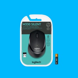 Logitech M330 Silent Plus компьютерная мышь Офисная Для правой руки Беспроводной RF Механический 1000 DPI