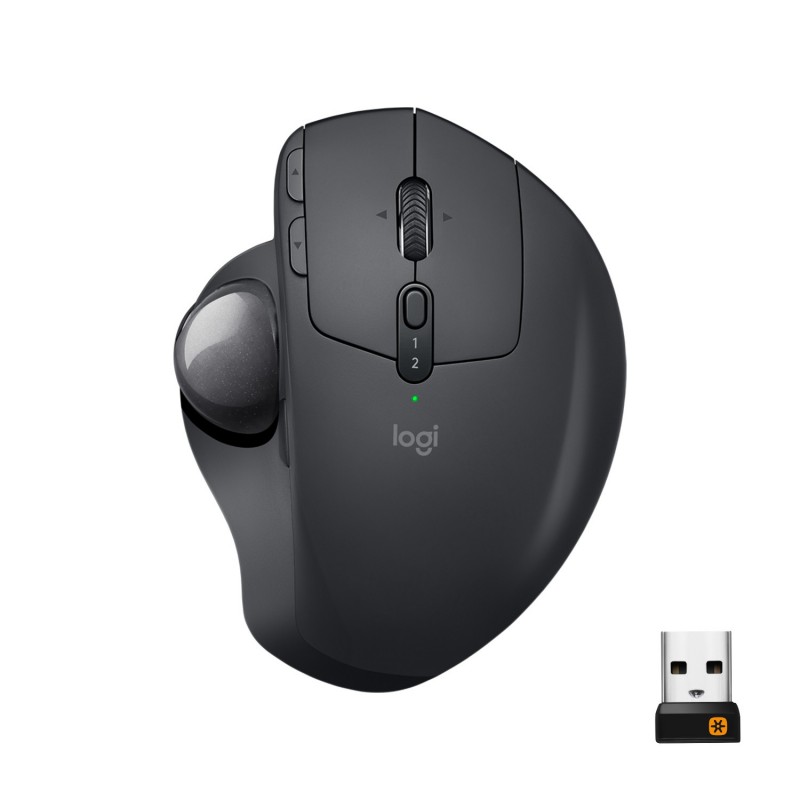 Logitech MX Ergo pele Birojs Labā roka RF bezvadu sakari + Bluetooth Kursorbumba 440 DPI