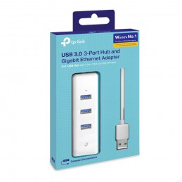 TP-Link UE330 dokstacija Vadu USB 3.2 Gen 1 (3.1 Gen 1) Type-A Balts