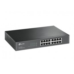 TP-Link TL-SG1016D tīkla pārslēgs Nepārvaldīts L2 Gigabit Ethernet (10 100 1000) Melns