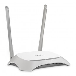 TP-Link TL-WR840N bezvadu rūteris Ātrais Ethernet Viena frekvenču josla (2.4 GHz) Pelēks, Balts