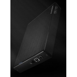 Axagon EE35-XA3 cieto disku uzglabāšanas sistēma HDD korpuss Melns 3.5"