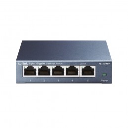 TP-Link TL-SG105 tīkla pārslēgs Nepārvaldīts L2 Gigabit Ethernet (10 100 1000) Melns