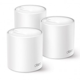 TP-Link Deco X50 (3-pack) Divkāršā frekvenču josla (2.4 GHz   5 GHz) Wi-Fi 6 (802.11ax) Balts Iekšējs