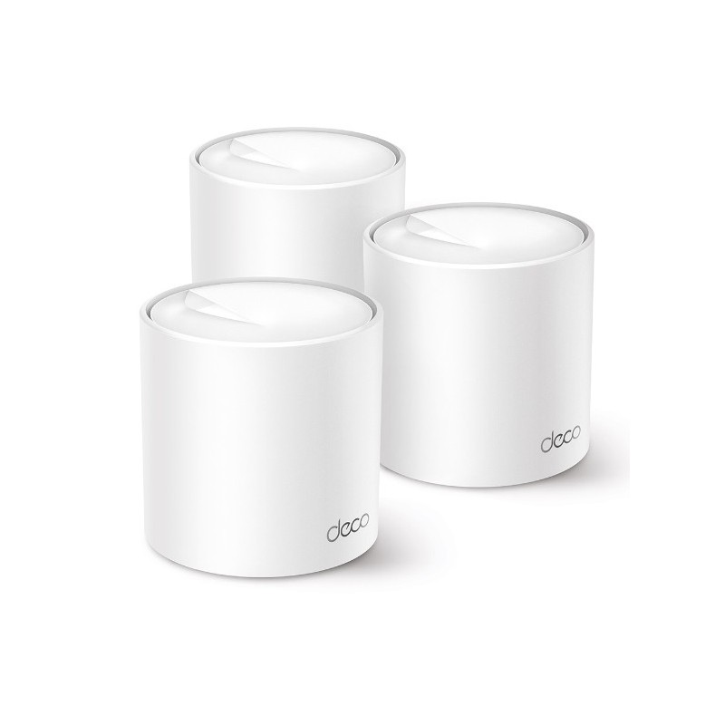 TP-Link Deco X50 (3-pack) Двухдиапазонный (2,4Ггц 5Ггц) Wi-Fi 6 (802.11ax) Белый Внутренний