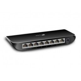 TP-Link TL-SG1008D tīkla pārslēgs Nepārvaldīts Gigabit Ethernet (10 100 1000) Melns