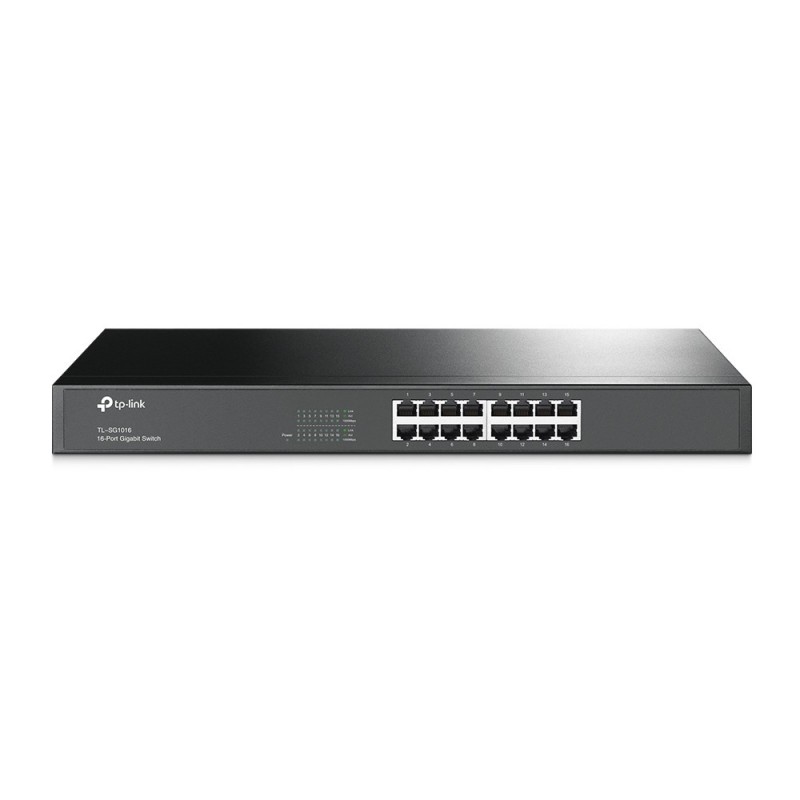 TP-Link TL-SG1016 сетевой коммутатор Неуправляемый Gigabit Ethernet (10 100 1000) 1U Черный