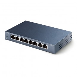 TP-Link TL-SG108 сетевой коммутатор Неуправляемый L2 Gigabit Ethernet (10 100 1000) Черный