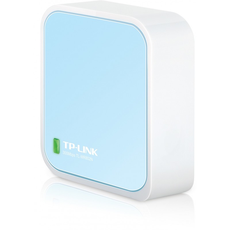 TP-Link TL-WR802N bezvadu rūteris Ātrais Ethernet Viena frekvenču josla (2.4 GHz) Zils, Balts