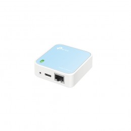 TP-Link TL-WR802N bezvadu rūteris Ātrais Ethernet Viena frekvenču josla (2.4 GHz) Zils, Balts