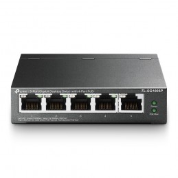 TP-Link TL-SG1005P tīkla pārslēgs Nepārvaldīts Gigabit Ethernet (10 100 1000) Power over Ethernet (PoE) Melns