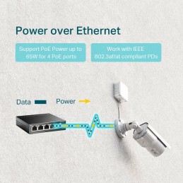 TP-Link TL-SG1005P tīkla pārslēgs Nepārvaldīts Gigabit Ethernet (10 100 1000) Power over Ethernet (PoE) Melns