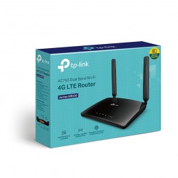 TP-Link Archer MR200 bezvadu rūteris Ātrais Ethernet Divkāršā frekvenču josla (2.4 GHz   5 GHz) 4G Melns