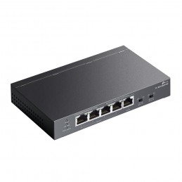 TP-Link TL-SG1005P-PD сетевой коммутатор Gigabit Ethernet (10 100 1000) Питание по Ethernet (PoE) Черный