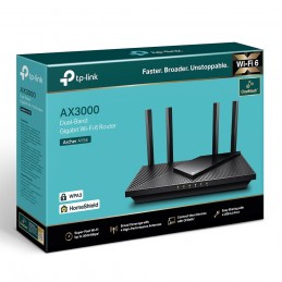 TP-Link Archer AX55 bezvadu rūteris Tīkls Gigabit Ethernet Divkāršā frekvenču josla (2.4 GHz   5 GHz) Melns