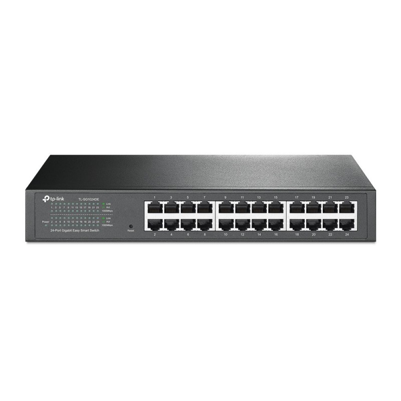 TP-Link TL-SG1024DE сетевой коммутатор Управляемый L2 Gigabit Ethernet (10 100 1000) Черный