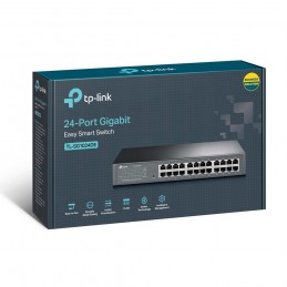 TP-Link TL-SG1024DE tīkla pārslēgs Vadīts L2 Gigabit Ethernet (10 100 1000) Melns