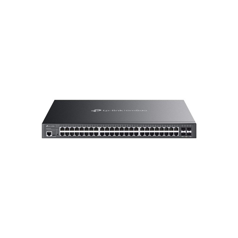 TP-Link Omada SG3452XMPP сетевой коммутатор Управляемый L2+ Gigabit Ethernet (10 100 1000) Питание по Ethernet (PoE) 1U Черный