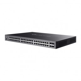 TP-Link Omada SG3452XMPP сетевой коммутатор Управляемый L2+ Gigabit Ethernet (10 100 1000) Питание по Ethernet (PoE) 1U Черный