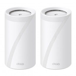 TP-Link Deco BE85 (2-Pack) Trīs diapazoni (2,4 GHz   5 GHz   6 GHz) Wi-Fi 7 (802.11be) Balts 4 Iekšējs