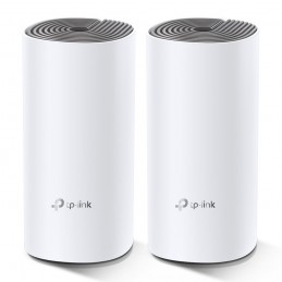 TP-Link Deco E4 (2-pack) Двухдиапазонный (2,4Ггц 5Ггц) Wi-Fi 5 (802.11ac) Белый, Серый Внутренний