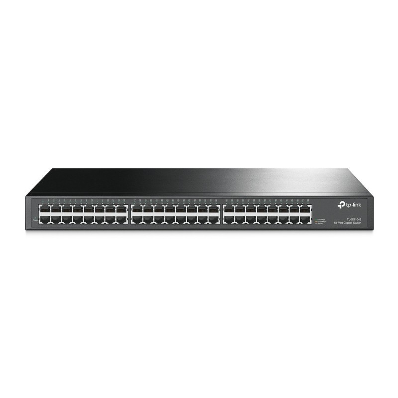 TP-Link TL-SG1048 сетевой коммутатор Неуправляемый Gigabit Ethernet (10 100 1000) 1U Черный