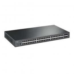 TP-Link JetStream TL-SG3452X tīkla pārslēgs Vadīts L2+ Gigabit Ethernet (10 100 1000) 1U Melns