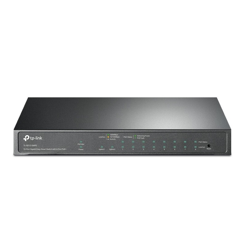 TP-Link TL-SG1210MPE сетевой коммутатор Управляемый L2 Gigabit Ethernet (10 100 1000) Питание по Ethernet (PoE) Черный