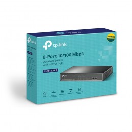 TP-Link TL-SF1008LP сетевой коммутатор Неуправляемый Fast Ethernet (10 100) Питание по Ethernet (PoE) Черный