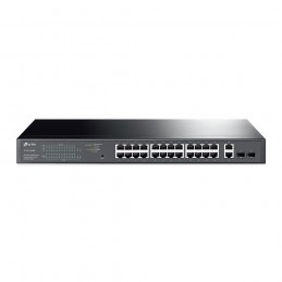 TP-Link TL-SG1428PE tīkla pārslēgs Vadīts L2 Gigabit Ethernet (10 100 1000) Power over Ethernet (PoE) 1U Melns