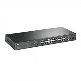 TP-Link TL-SG1428PE сетевой коммутатор Управляемый L2 Gigabit Ethernet (10 100 1000) Питание по Ethernet (PoE) 1U Черный